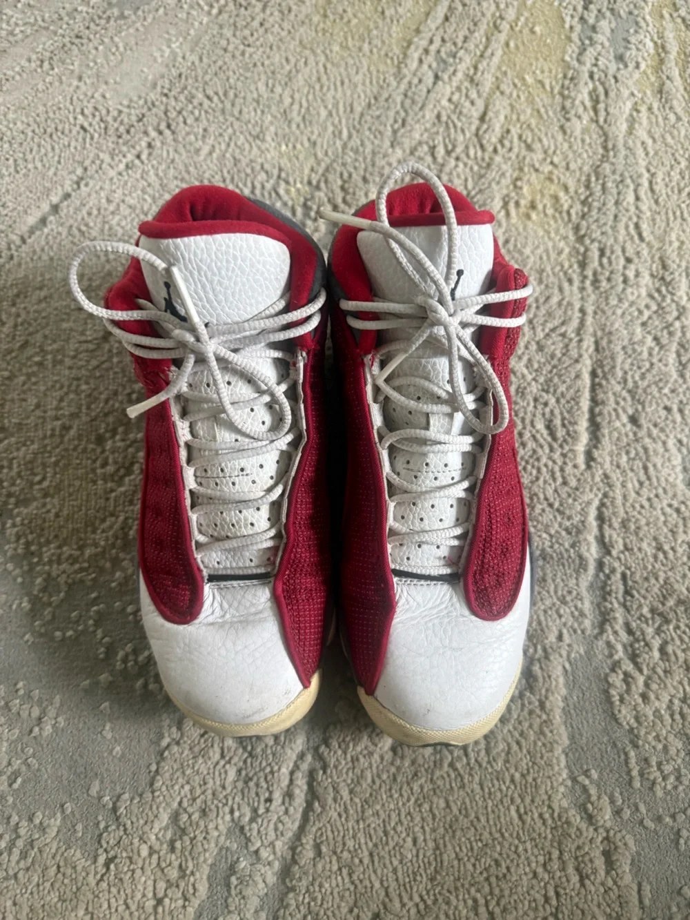 Air Jordan 13 Retro sneakers Red Flint white gray Jumpman youth boys 3.5